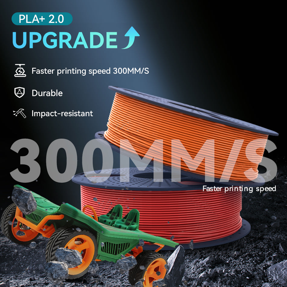 PLA+ 2.0, Upgraded PLA+(PLA Plus) Filament 1KG*5 Spools Combo