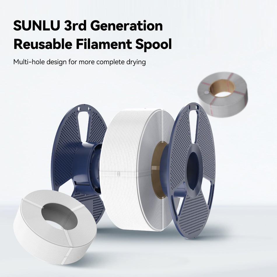 SUNLU PLA+, PLA+2.0 Refill Filament, Compatible with 2025 SUNLU Third-Generation Reusable Spool & Bambu Lab Reusable Spool, Spool-free Filament