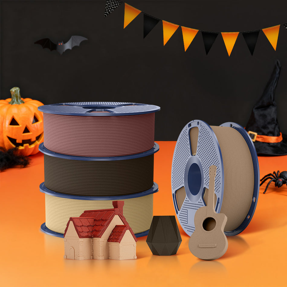 Optimized Wood PLA 3D Printer Filament 1KG, Optimized and Upgraded Wood Texture