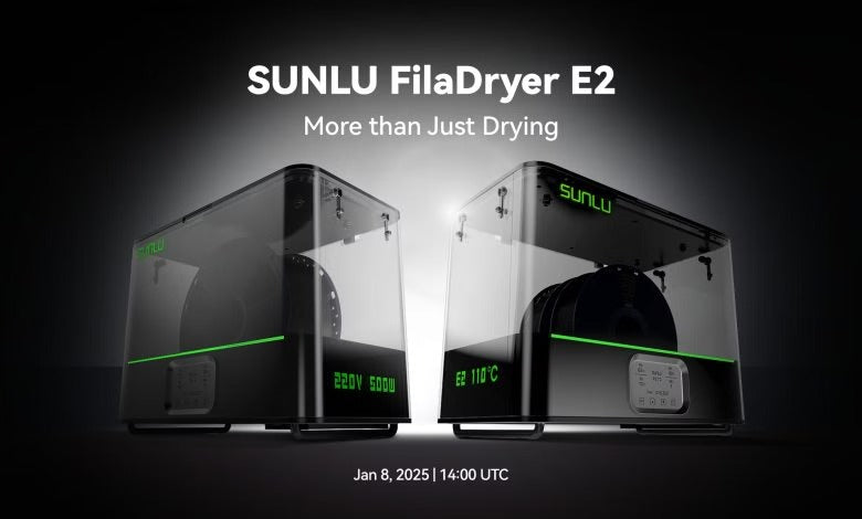 SUNLU launches the one-of-a-kind FilaDryer E2 for engineering materials @Edward Wakefield