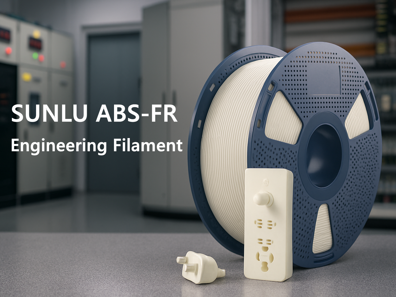 SUNLU ABS-FR Filament: UL94 V-0 Flame-Retardant ABS for High-Safety Engineering Applications