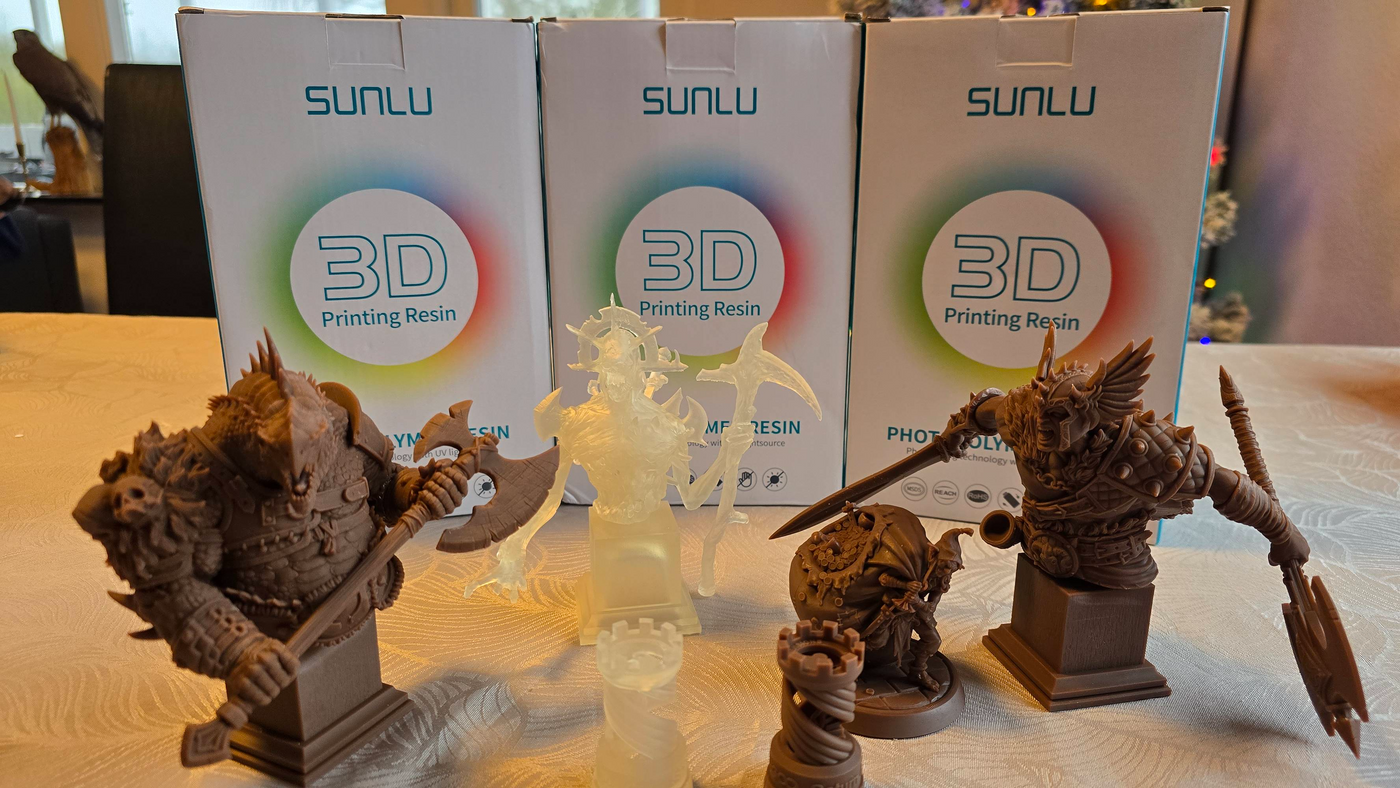 SUNLU 3D Products Review, Products and Experiences - Resin @Heini Nielsen