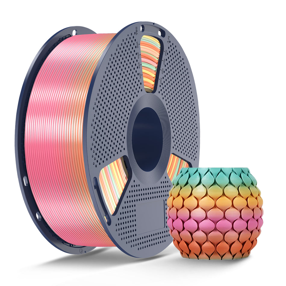 Silk Rainbow(Upgraded 8Meters Color Change Length) Filament 1KG