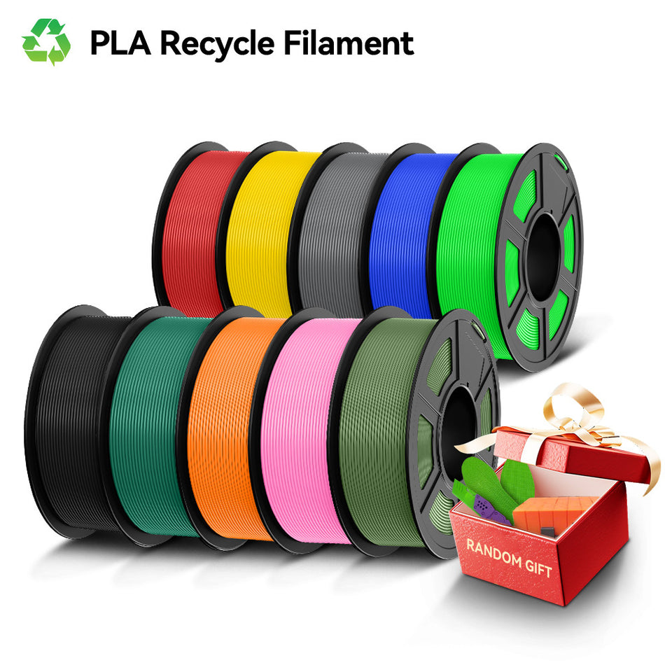 [£8.19/KG | 10KG Bundle Pack] SUNLU Recycled Filament PLA Series 1.75mm 3D Printer Filament 1KG/Roll