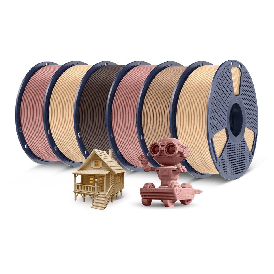 [Buy3 Save £2 on each] Optimized Wood PLA 3D Printer Filament 1KG, Optimized and Upgraded Wood Texture