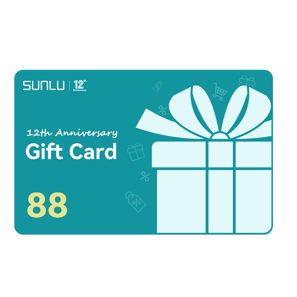 [2% OFF] SUNLU UK Store Gift Card Special 2% off