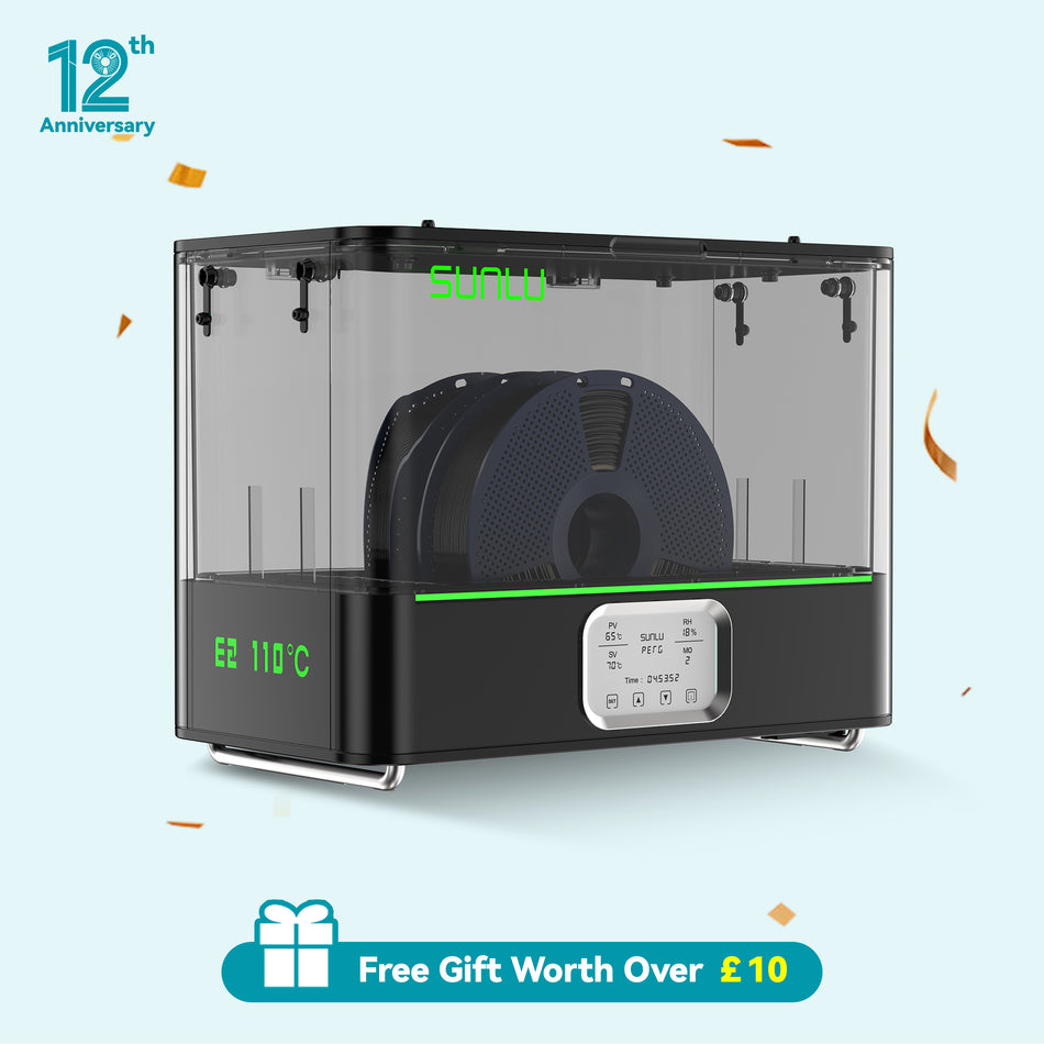 [12th Prime Deal] SUNLU FilaDryer E2, Up to 110℃, Professional Drying and Annealing, Born for Engineering 3D Printing Filaments