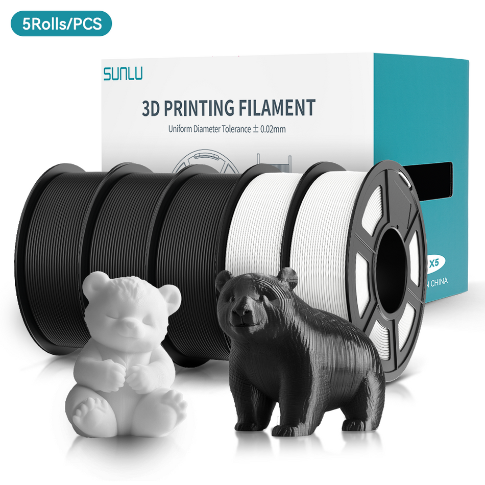 PETG Filament 1KG*5 Spools Combo