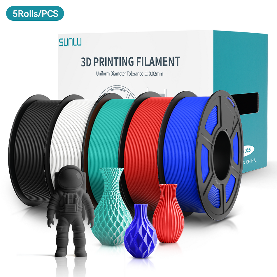 PLA Filament 1KG*5 Spools Combo