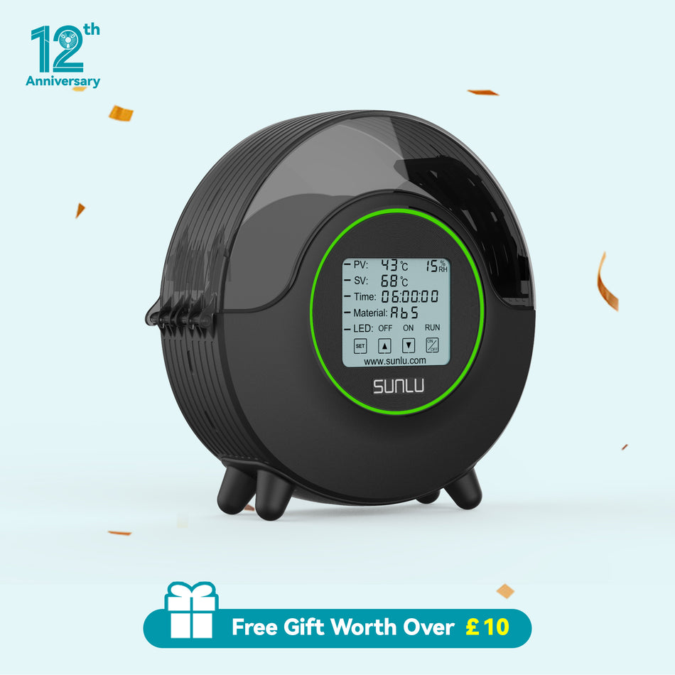 [12th Prime Deal] SUNLU Filament Dryer S2, 360° Surround Heating During 3D Printing, Dryer and PLA+ Filament Bundle, Get PLA+ at £8/KG