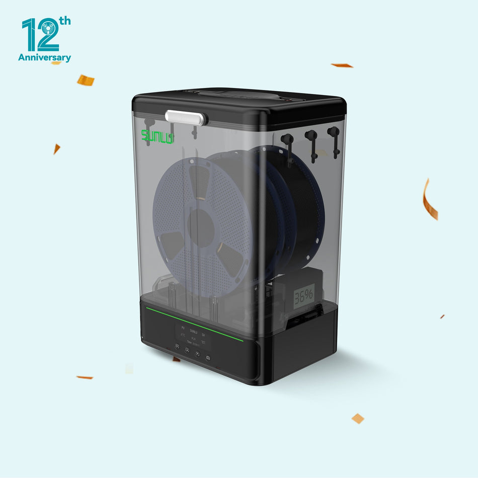 [Coming Soon] SUNLU FilaDryer SP2, 2-in-1 Filament Dryer Combine with Storage Box, Up to 70℃(158°F) Drying and Seamless Storage, Compatible with spool size 1kg×2 or 2kg×1 or 3kg×1