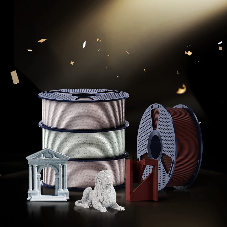 [MOQ: 3 Rolls] High Speed PLA Marble 3D Printer Filament 1KG