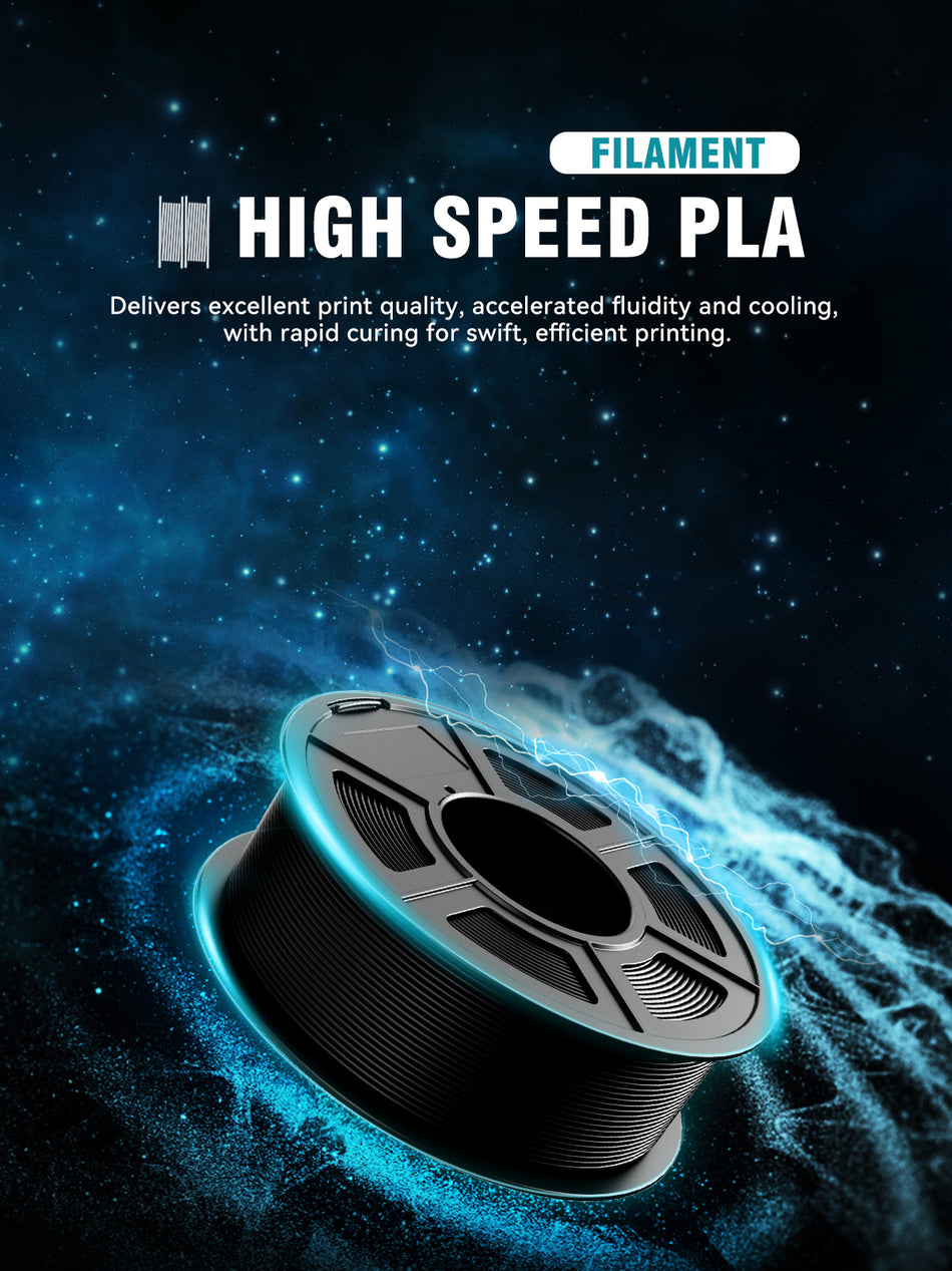 HSPLA(High Speed PLA) Filament 1KG*5 Spools Combo