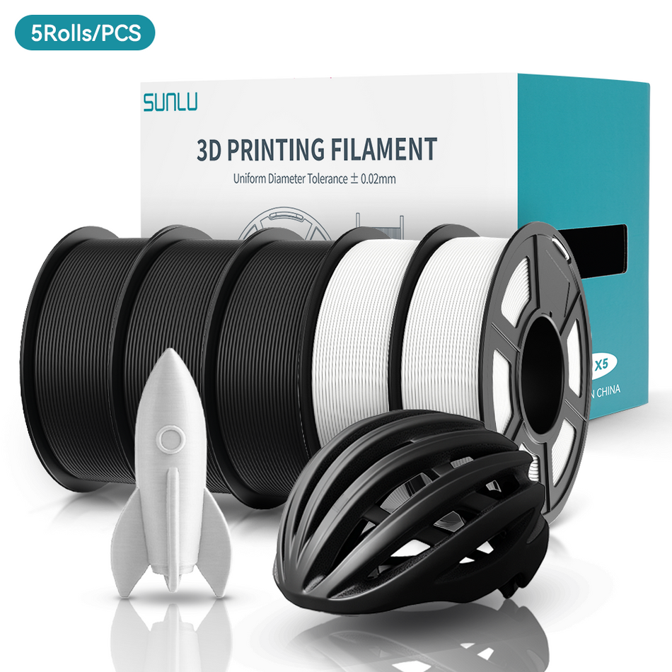 HSPLA(High Speed PLA) Filament 1KG*5 Spools Combo