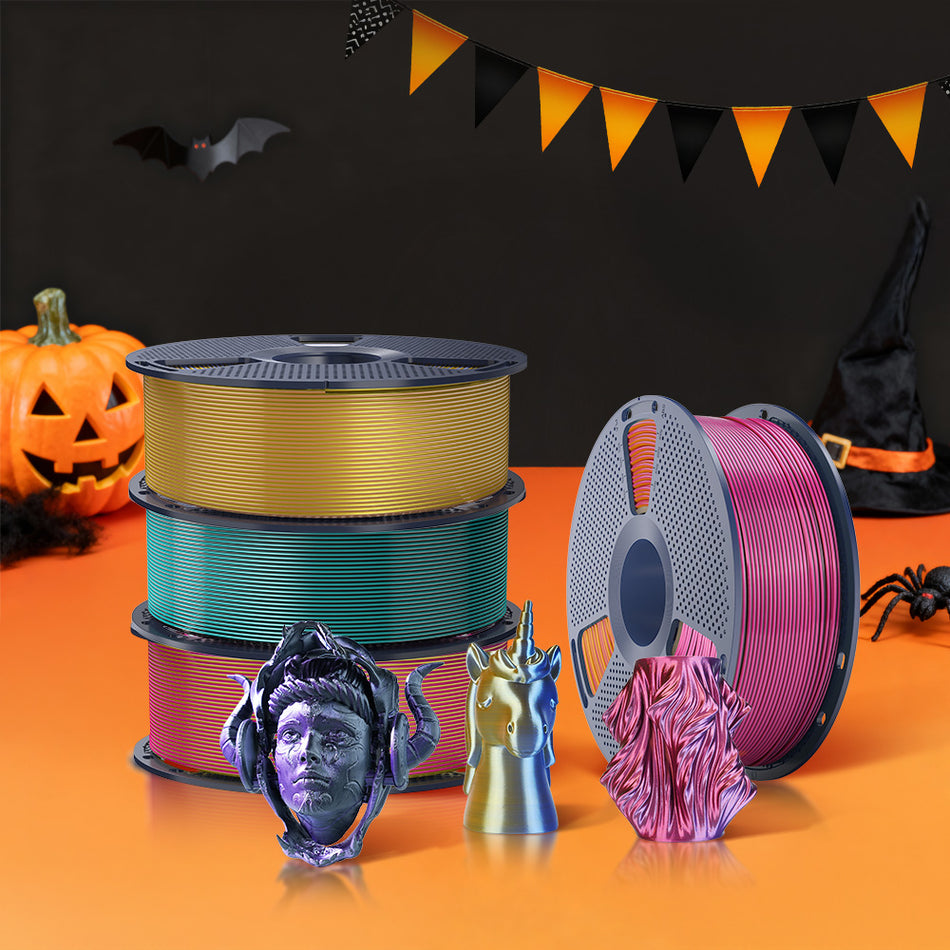 Multi-Color SILK Filament(Dual-Color, Tri-Color and Four-color) 1KG