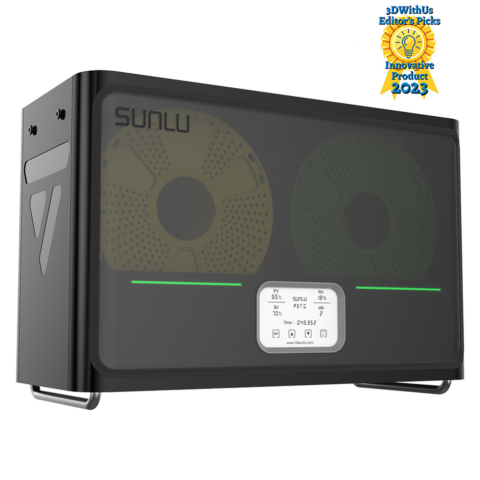 SUNLU Filament Dryer S4, Temperature Balance and High Efficiency, Dryer and PLA Meta Filament Bundle