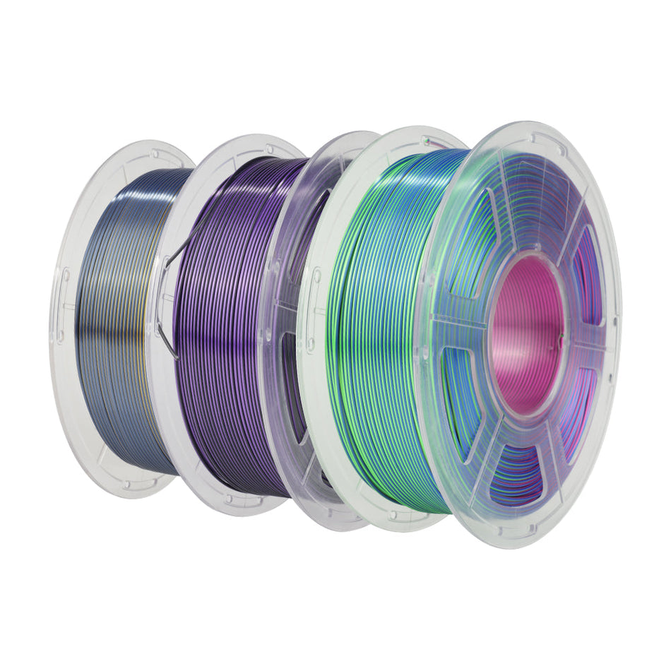 [MOQ 3 Roll] Multi-Color SILK Filament(Dual-Color, Tri-Color) 1KG